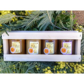 Coffret de 4 miels de Corse